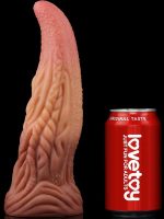 Çift Katmanlı Platinyum Silikon Canavar Dildo 25 cm - Görsel 2