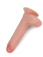 Çift Katmanlı Platinyum Silikon Realistik Dildo 18 cm - Görsel 4