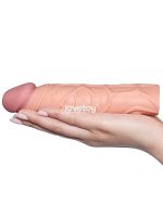 LoveToy X Tender Gerçekçi Dokulu Penis Kılıfı 2.5 cm Uzatmalı - Görsel 3