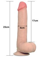 Kayar Derili Çift Katmanlı Realistik Dildo 23 cm - Görsel 4