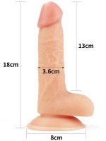 LoveToy Ultra Yumuşak Realistik Penis 18 cm - Görsel 2