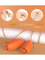 2'li Şarjlı Dil Stimülasyonlu Titreşim Topları - Görsel 5