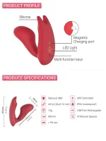 UMI Telefon Kontrollü Çiftler İçin Giyilebilir Vibratör - Görsel 4