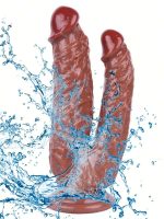 Noctis 19cm Kahverengi Çiftli Dildo No:76 - Görsel 4