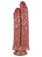 Noctis 26,5cm Kahverengi Çiftli Dildo No:111 - Görsel 4