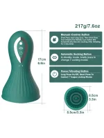 NOXXX Vakumlu ve Dil Yalamalı Titreşimli Şarjlı Göğüs Vajina Pompası - Görsel 2