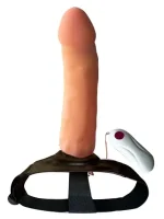 NOXXX Belden Bağlamalı Titreşimli İçi Boş Realistik Penis 21 cm - Görsel 2