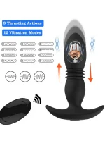 NOXXX Uzaktan Kumandalı İleri Geri Hareketli Şarjlı Anal Dildo - Görsel 3