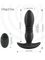 NOXXX Uzaktan Kumandalı İleri Geri Hareketli Şarjlı Anal Dildo - Görsel 5