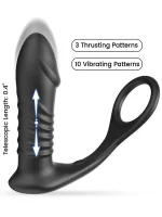 NOXXX A-Heros Best Mate Kumandalı Şarjlı İleri Geri Hareketli Penis Halkalı Anal Vibratör - Görsel 5