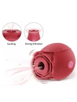 NOXXX Gül Tasarımlı Titreşimli Vakumlu Klitoral Vibratör - Görsel 2