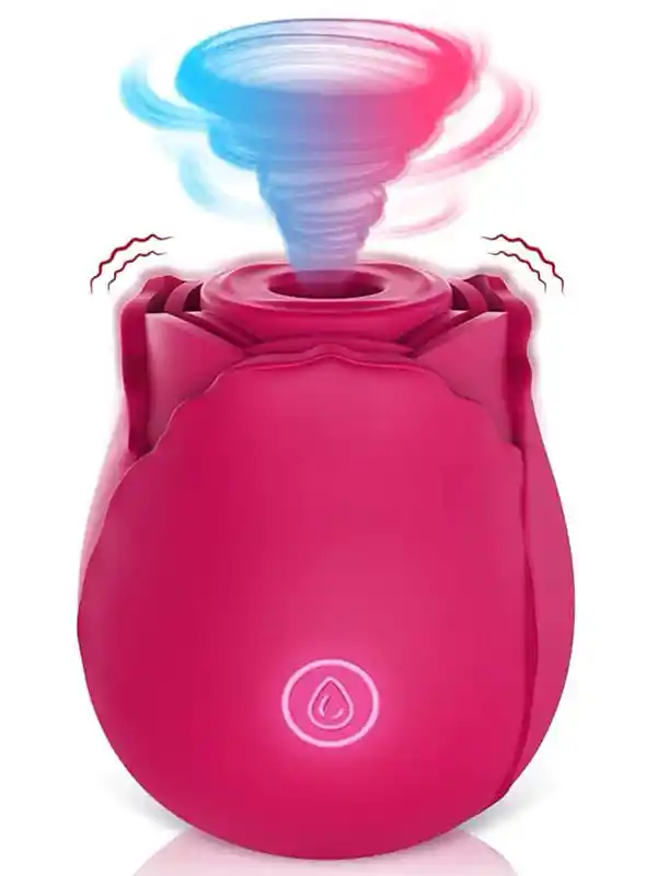 noxxx-rose-kadinlar-icin-klitoral-vakum-vibratoru NOXXX Gül Tasarımlı Titreşimli Vakumlu Klitoral Vibratör - Görsel 1