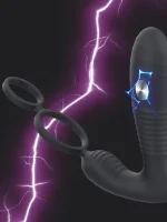 NOXXX Elektro Şoklu Penis Halkalı APP Control Anal Vibratör - Görsel 2