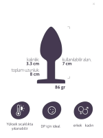 Paslanmaz Çelik Anal Plug Tıkaç Kırmızı Taşlı - Görsel 2