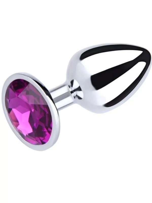 paslanmaz-celik-anal-plug-tikac-mor-tasli-1258586-1 Paslanmaz Çelik Anal Plug Tıkaç Mor Taşlı - Görsel 1