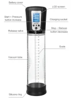 Dijital Göstergeli Şarjlı Otomatik Penis Pompası - Görsel 4