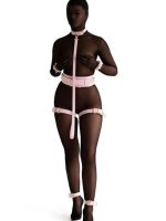 Pembe Fantezi Köle Seti - Esaret Kelepçeli Seksi Fantezi Kostüm - Görsel 4