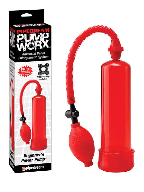 pipedream-pump-worx-penis-pompasi-kirmizi-2 Penis Pompası Kırmızı - Görsel 1