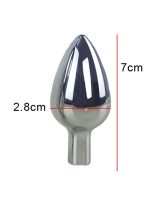 NOXXX Değiştirilebilir Poker Başlıklı Çelik Anal Plug Set Küçük Boy - Görsel 4