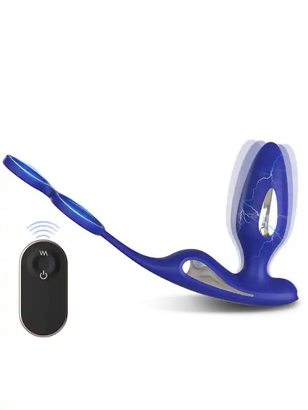 prostat-ve-penis-halkali-elektro-sok-ozellikli-anal-vibrator Penis Halkalı Prostat ve Elektro Şok Özellikli Anal Vibratör - Görsel 1