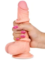 7" Dual Layer Oynar Derili Realistik Penis 18 cm - Görsel 3