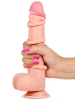 9" Dual Layer Oynar Derili Realistik Penis 23 cm - Görsel 2