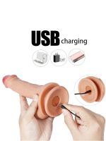 Uzaktan Kumandalı Şarjlı Realistik Dildo 21 cm - Görsel 5
