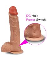 Uzaktan Kumandalı Şarjlı Döner Başlı Titreşimli Realistik Dildo 20.5 cm - Görsel 2