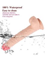 Uzaktan Kumandalı Şarjlı Döner Başlı Titreşimli Realistik Dildo 23 cm - Görsel 5