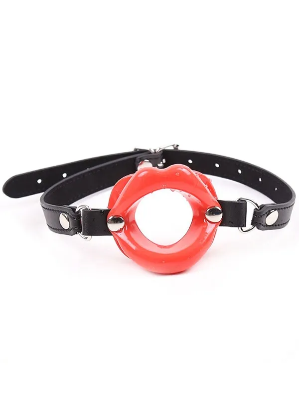 silikon-dudakli-agiz-topu-gag-ball_GB1102 Kırmızı Renk Silikon Dudaklı Ağız Topu - Görsel 1