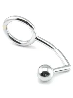 Çelik Penis Halkalı Anal Plug - Görsel 2