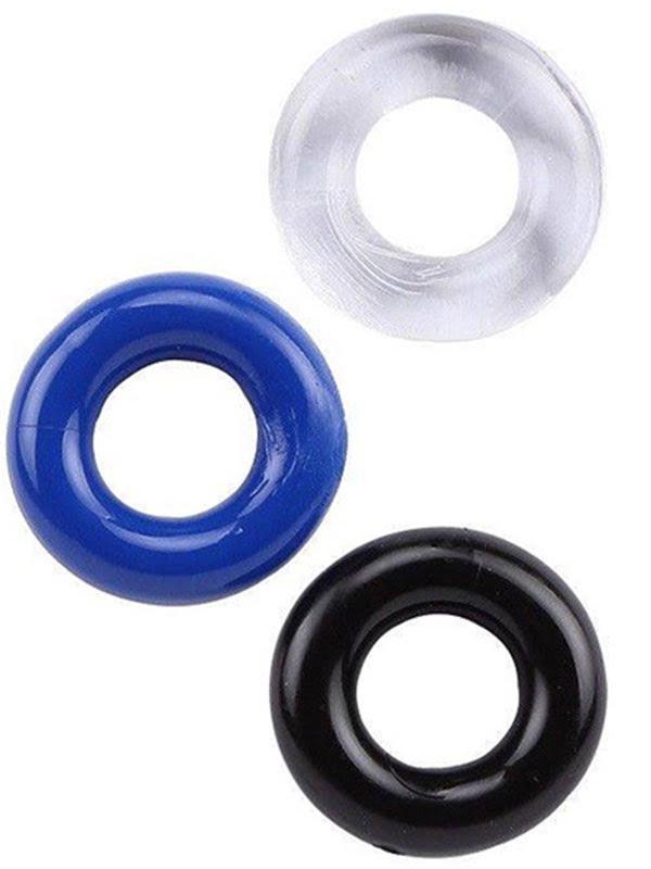 stay-hard-3-lu-penis-halka-seti 3'lü Silikon Penis Halkası - Görsel 1