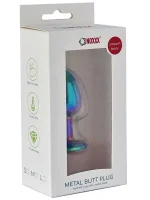 NOXXX Çok Renkli Küçük Boy Taşlı Çelik Anal Plug - Görsel 2