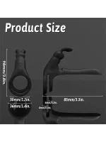 Titreşimli ve Klitoris Uyarıcılı Şarjlı Penis Halkası - Görsel 6