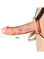 İçi Boş Belden Bağlamalı Titreşimli Penis 16.5 cm - Görsel 3