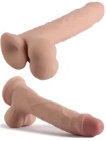 10" Dual Layer Oynar Derili Gerçekçi Penis 25 cm - Görsel 2