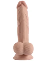 7.6" Dual Layer Oynar Derili Realsitik Dildo 19 cm - Görsel 2