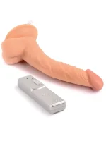 9” Eğik Titreşimli Realistik Penis 23 cm - Görsel 3