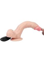 Titreşimli Realistik Gerçekçi Doku Dildo 21 cm - Görsel 3