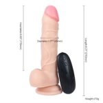 21 cm Gerçekçi Titreşimli Dildo Vibratör Penis - Beast - Görsel 4
