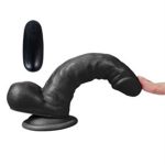17 cm Belden Bağlamalı Titreşimli Gerçekçi Silikon Zenci Penis Set - Görsel 4