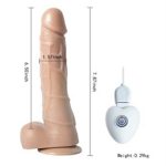 20 cm Belden Bağlamalı Titreşimli Realistik Dildo Penis Set - Görsel 4