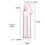 11,5 cm Silikon Şeffaf Penis Kılıfı - Görsel 4