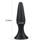 11,5 cm Vantuzlu Silikon Anal Plug - Görsel 5
