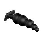 12 Fonksiyon Kumandalı 11,8 cm Titreşimli Boğumlu Anal Plug - Görsel 3