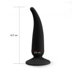 12,7 cm Vantuzlu Silikon Anal Plug - Görsel 5