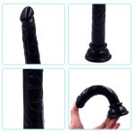 13 cm Belden Bağlamalı Testissiz Vantuzlu Realistik Zenci Penis Anal Vajinal Dildo - Görsel 5