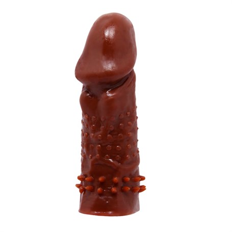 13-cm-klitoral-uyaricili-tirtikli-penis-d86a 13 cm Klitoral Uyarıcılı Tırtıklı Penis Kılıfı - Görsel 1