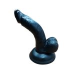 13 cm Belden Bağlamalı Realistik Zenci Dildo Penis - Görsel 8