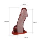 13,3 cm Ultra Realistik Titreşimli Kahverengi Dildo Penis Kılıfı - Görsel 5